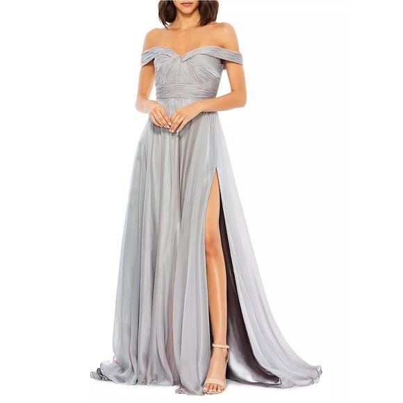 Mac Duggal Off-The-Shoulder A-Line Gown US 2 $398